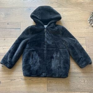 Zara Kids Plush Coat - Size 10